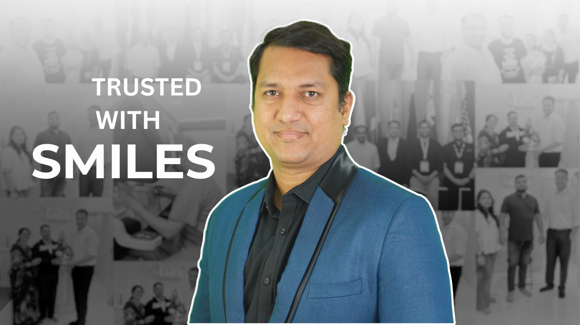 Dr. Azhar Attar, trusted with smiles, patient testimonials collage